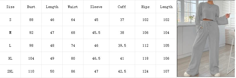 Crisluvᵀᴹ Women’s Casual Long Sleeve Top &amp; Fashion Pants Set