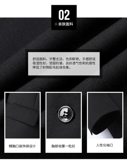 Crisluvᵀᴹ Men’s 8XL Business Suit Set – Slim Fit Blazer &amp; Pants