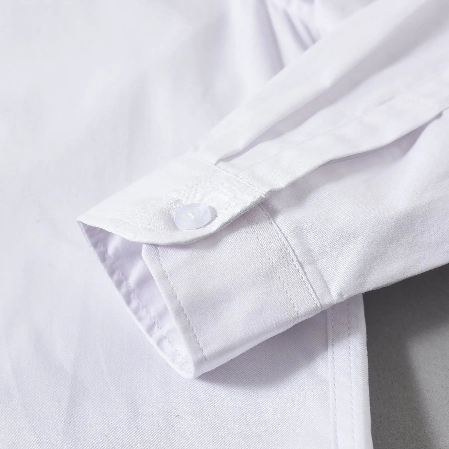 Children Long Sleeve White School Uniform Shirt
