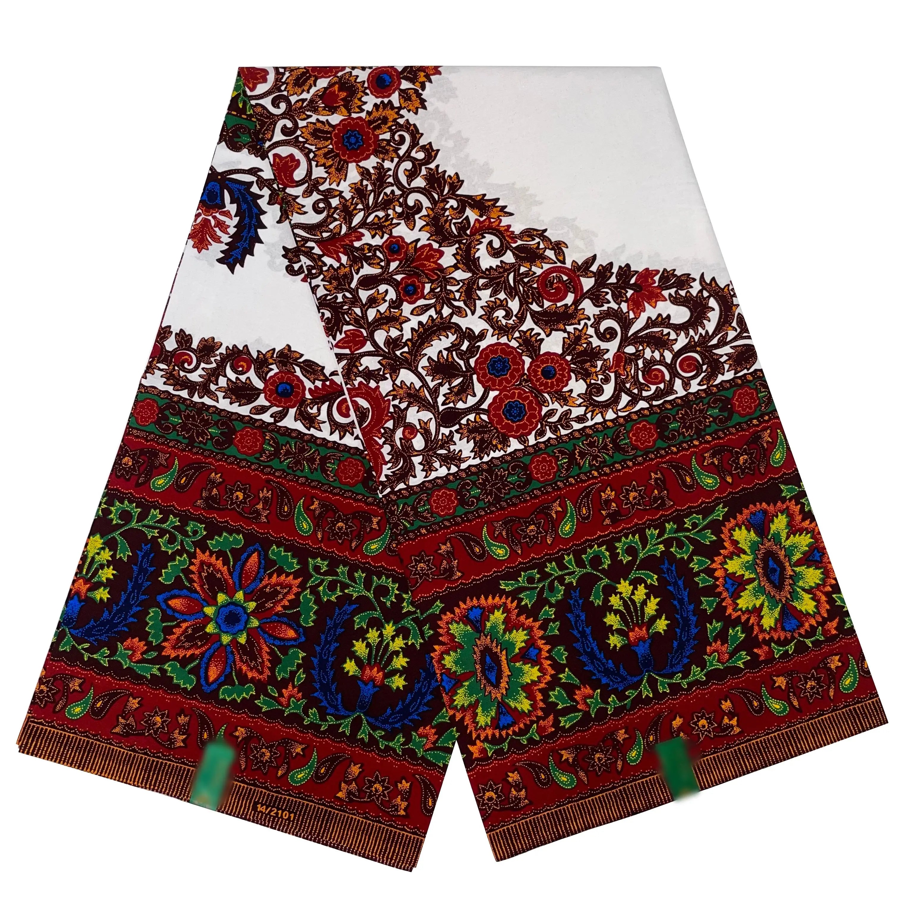 Popular Ankara Wax Fabric High Quality African Wax Print 100% Cotton Soft Pagne for Dresses Nepal
