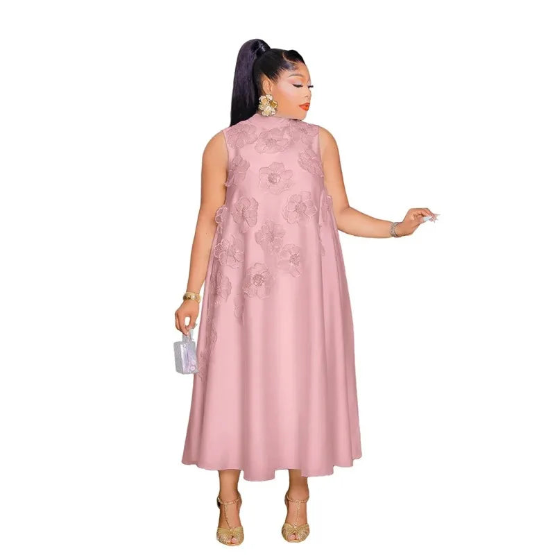 Crisluv Women’s 3D Flower Sleeveless Dress