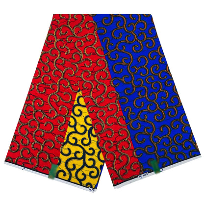 Popular Ankara Wax Fabric High Quality African Wax Print 100% Cotton Soft Pagne for Dresses Nepal