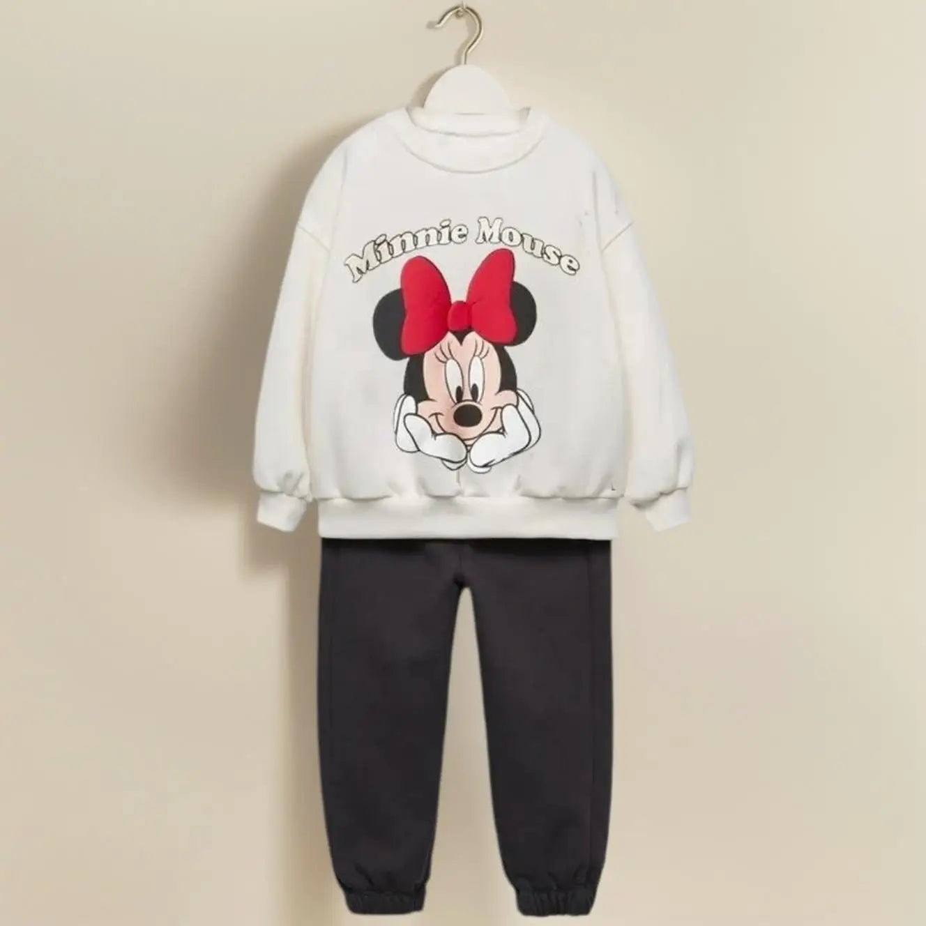 White Toddler Sweatshirt Sets Long Sleeve Crew Neck Hot Selling Sporty Casual Outfit Kids&