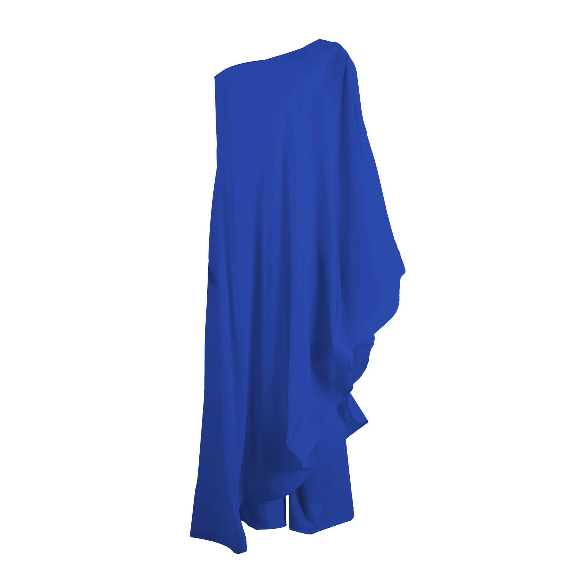 Crisluvᵀᴹ One-Shoulder Ruffle Sleeve Women’s Jumpsuit Elegant Slim Fit Aysmmetric Fashion Autumn