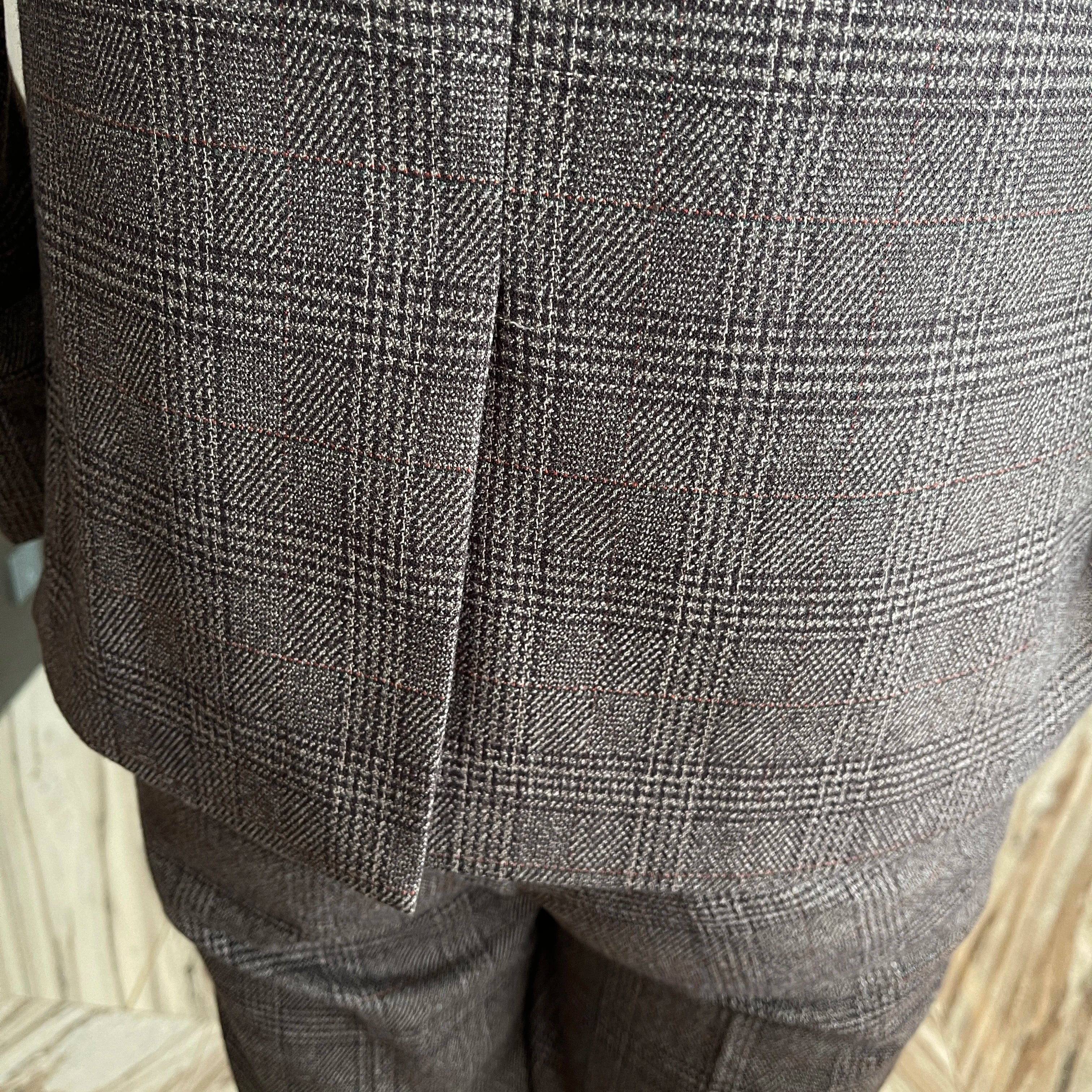 British Men’s Plaid Three-Piece Suit – Korean British Style Business Casual Blazer, Vest &amp; Trousers