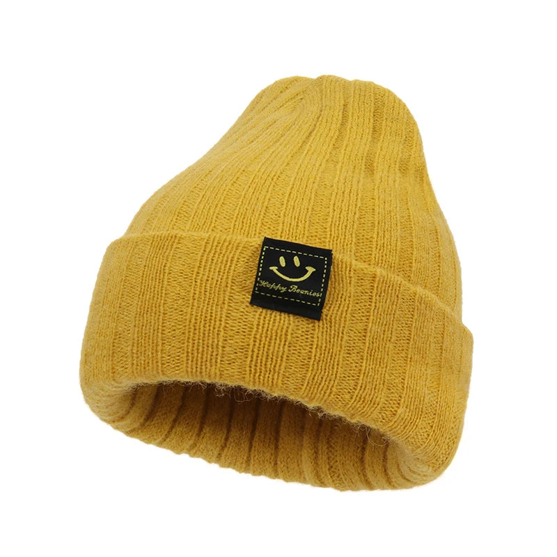 Autumn Winter Solid Color Baby Boys Girls Hat Knitted Soft Kids Beanie Cap For 0-6 Month Newborn Toddler Windproof Warm Hat 2025