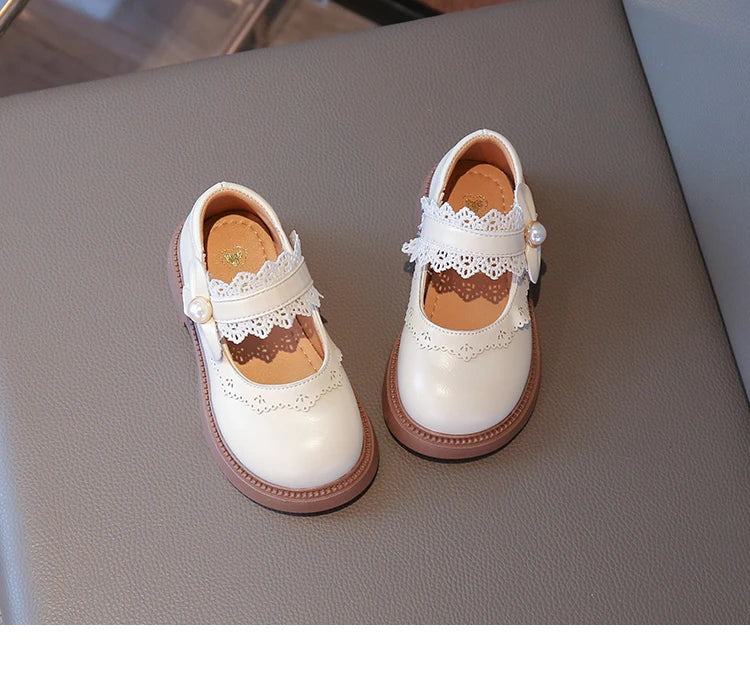 Girls Fashion Leather Flats – Soft Sole