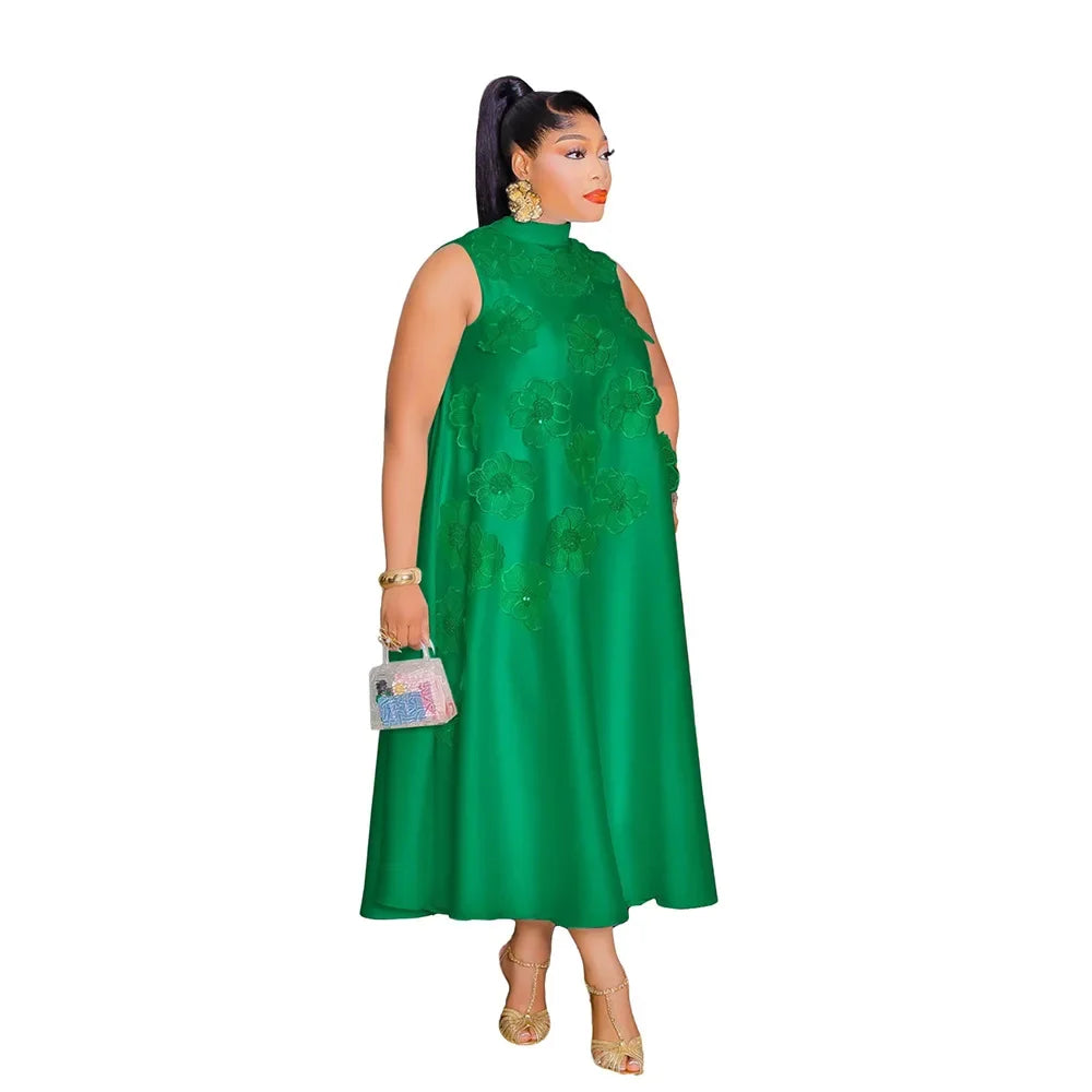 Crisluv Women’s 3D Flower Sleeveless Dress