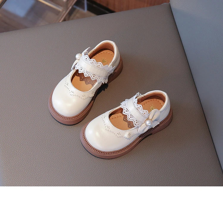 Girls Fashion Leather Flats – Soft Sole