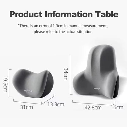 Crisluvᵀᴹ Memory Foam Car Neck Pillow – Headrest &amp; Back Support