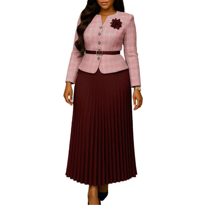 2 Piece Sets Tops And Skirt African Dresses For Women Elegant Wedding Dashiki Robe Kaftan Long Maxi Dress Africa Clothing 2026