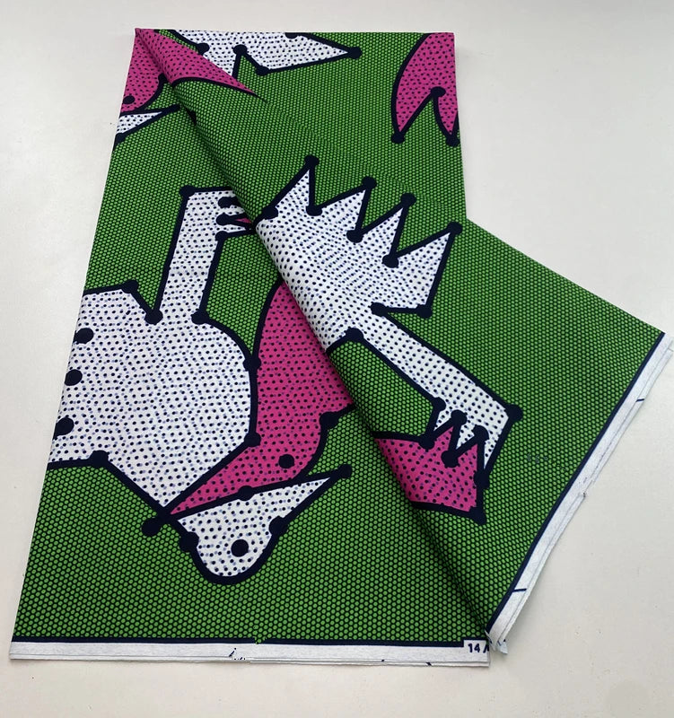 100% Cotton Batik Nigeria Women Style Ankara Wax Fabric Soft Pagne 2025 New Guaranteed Veritable African Real Wax Prints Fabric