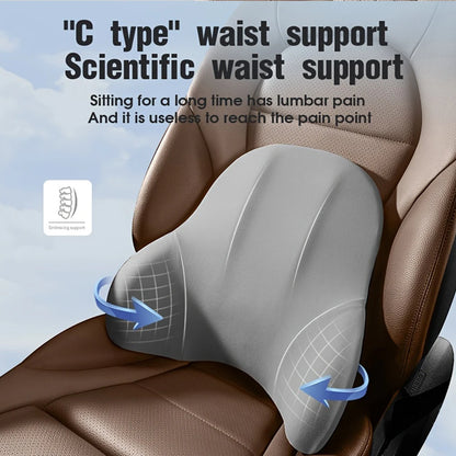 Crisluvᵀᴹ Memory Foam Car Neck Pillow – Headrest &amp; Back Support