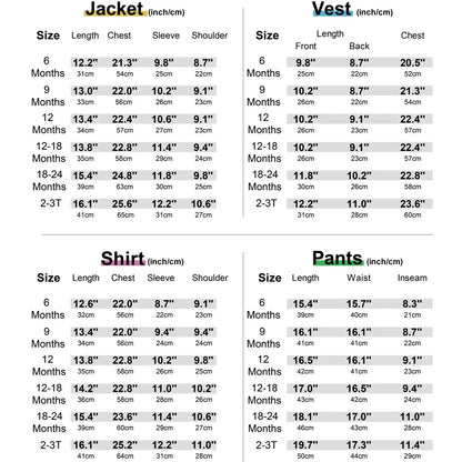 Baby Boy Tuxedo Suit – Infant Formal Wedding &amp; Birthday Gentleman Outfit