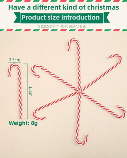 Christmas Decorations Christmas Tree Ornaments Christmas Candy Canes Red and White Canes, Holiday Scene Decorations