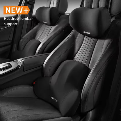 Crisluvᵀᴹ Memory Foam Car Neck Pillow – Headrest &amp; Back Support