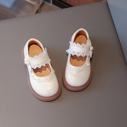 Girls Fashion Leather Flats – Soft Sole