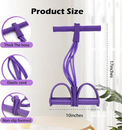 Crisluv 6-Tube Pedal Resistance Bands