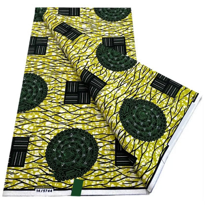 100% Cotton Batik Nigeria Women Style Ankara Wax Fabric Soft Pagne 2025 New Guaranteed Veritable African Real Wax Prints Fabric