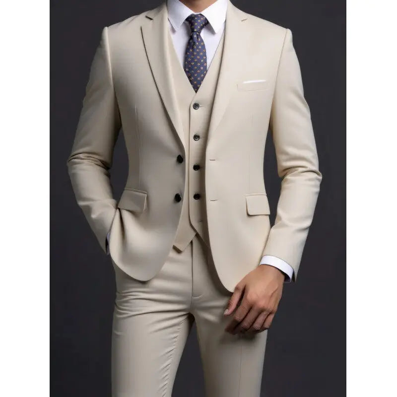 Suit (Blazer+ Vest + Trousers) Men&