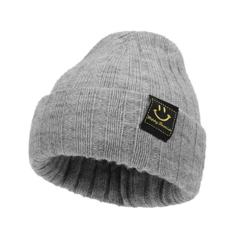 Autumn Winter Solid Color Baby Boys Girls Hat Knitted Soft Kids Beanie Cap For 0-6 Month Newborn Toddler Windproof Warm Hat 2025