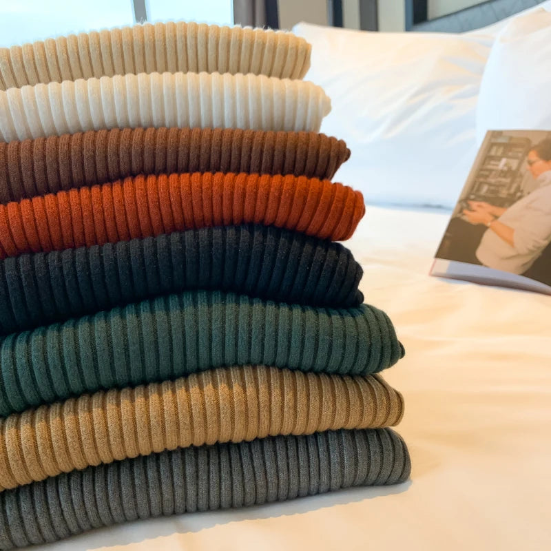 Chic Women’s Turtleneck Knit Sweater – Autumn Winter Slim Pullover