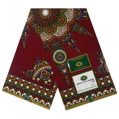 100% Cotton Latest Ankara Wax Fabric High Quality African Wax Print Soft Guaranteed Veritable Real Dutch Pagne for Dresses