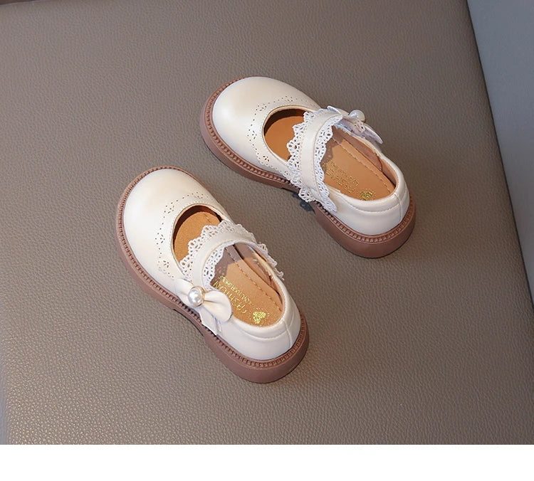 Girls Fashion Leather Flats – Soft Sole