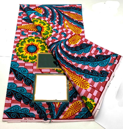 100% Cotton Batik Nigeria Women Style Ankara Wax Fabric Soft Pagne 2025 New Guaranteed Veritable African Real Wax Prints Fabric