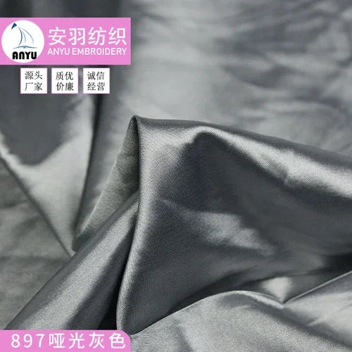 Stretch Satin Fabric By The Meter for Cheongsam Hanfu Dresses Sewing Plain Soft Skin-friendly High-density Cloth Thin Breathable