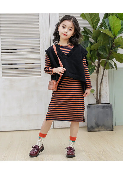 Girls Casual Leather Shoes Kids Flats Tassels with Bow-knot British Style Soft Slip-on Loafers for Wedding Party Bright Skin New