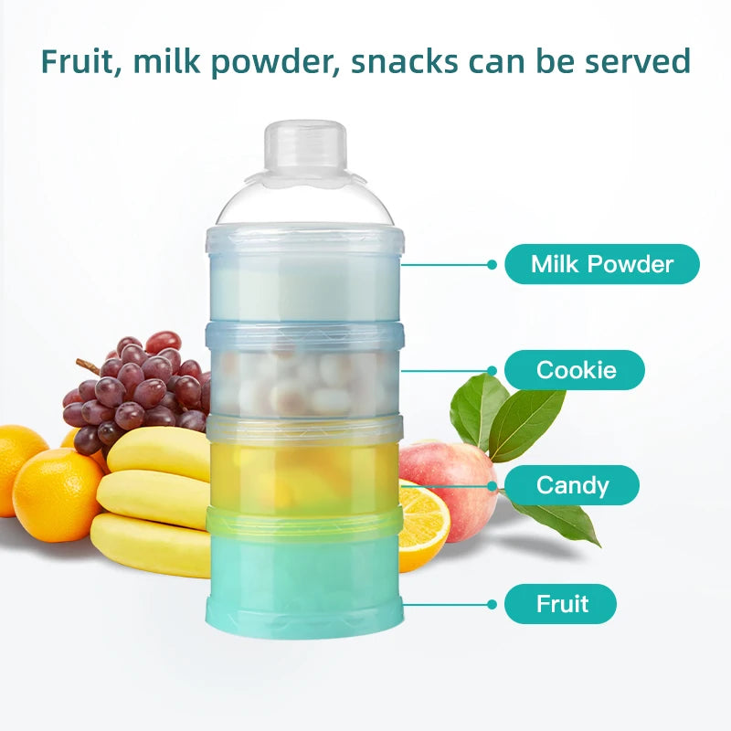 Portable 4 Layer Milk Powder Storage Box
