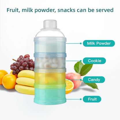 Portable 4 Layer Milk Powder Storage Box