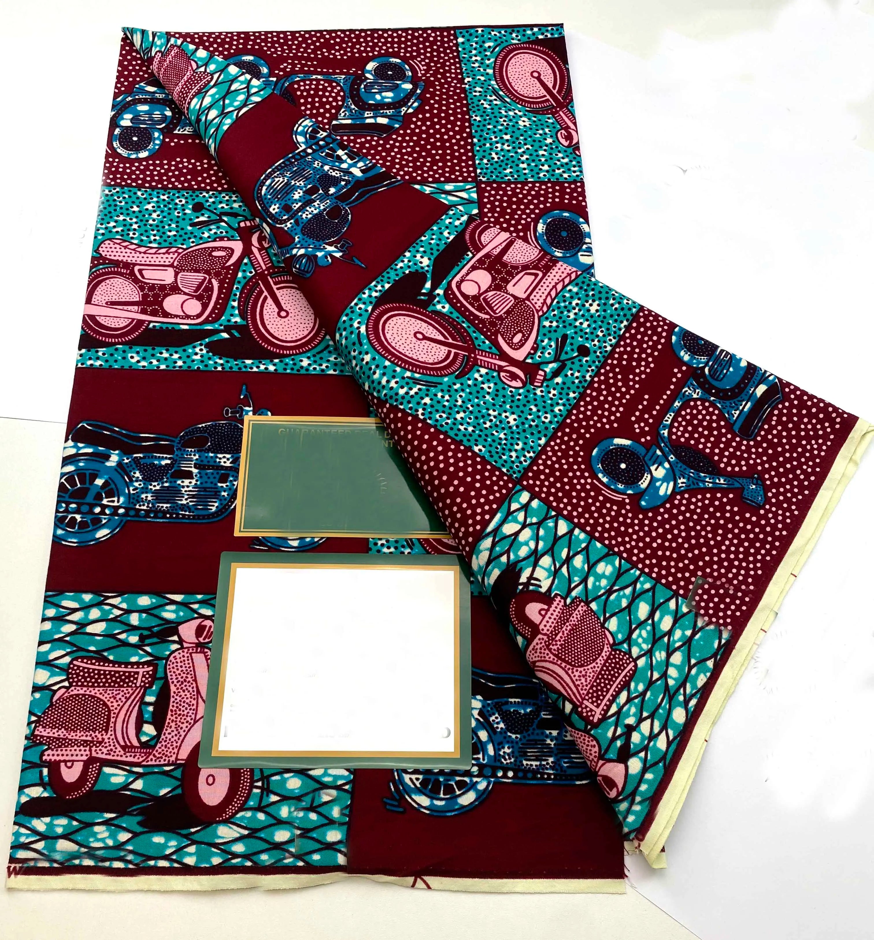 100% Cotton Batik Nigeria Women Style Ankara Wax Fabric Soft Pagne 2025 New Guaranteed Veritable African Real Wax Prints Fabric