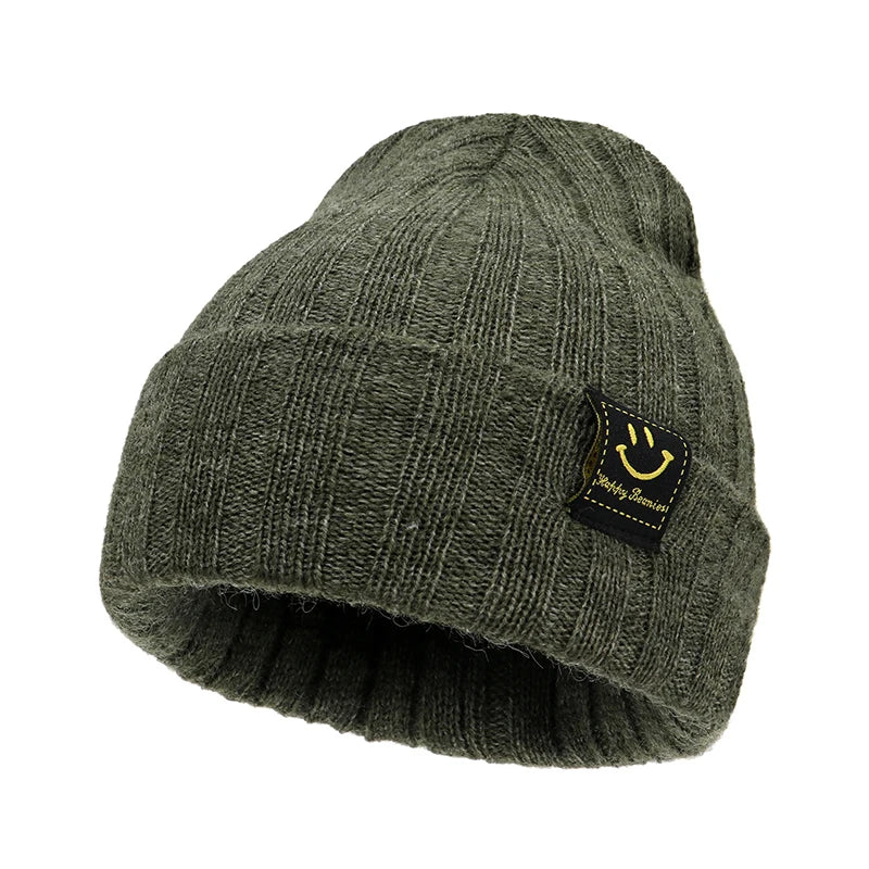 Autumn Winter Solid Color Baby Boys Girls Hat Knitted Soft Kids Beanie Cap For 0-6 Month Newborn Toddler Windproof Warm Hat 2025