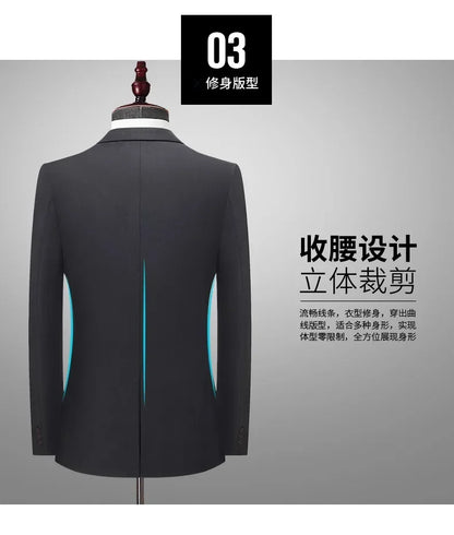 Crisluvᵀᴹ Men’s 8XL Business Suit Set – Slim Fit Blazer &amp; Pants