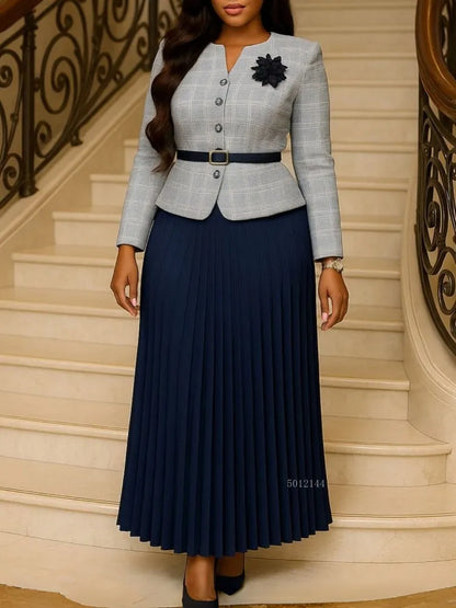 2 Piece Sets Tops And Skirt African Dresses For Women Elegant Wedding Dashiki Robe Kaftan Long Maxi Dress Africa Clothing 2026