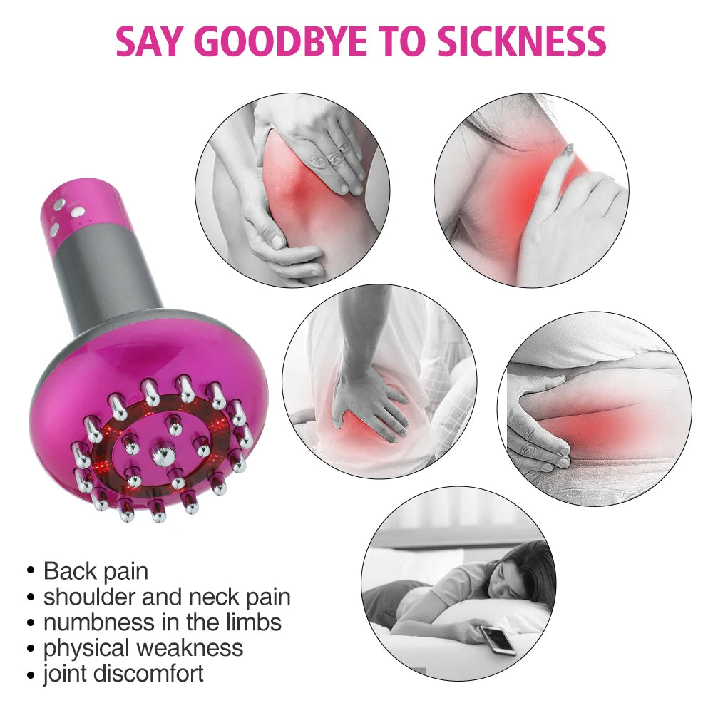 Electric Lymphatic Drainage Massager – Microcurrent Anti-Cellulite Body Brush