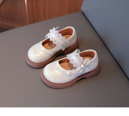 Girls Fashion Leather Flats – Soft Sole