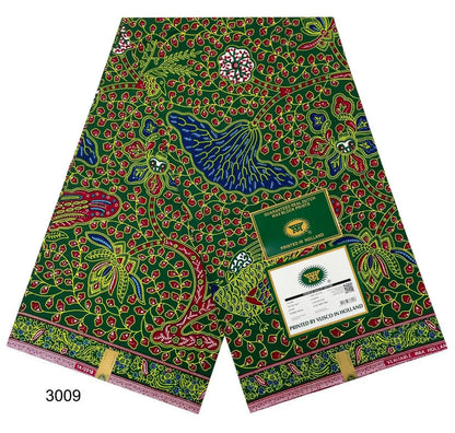 100% Cotton Latest Ankara Wax Fabric High Quality African Wax Print Soft Guaranteed Veritable Real Dutch Pagne for Dresses
