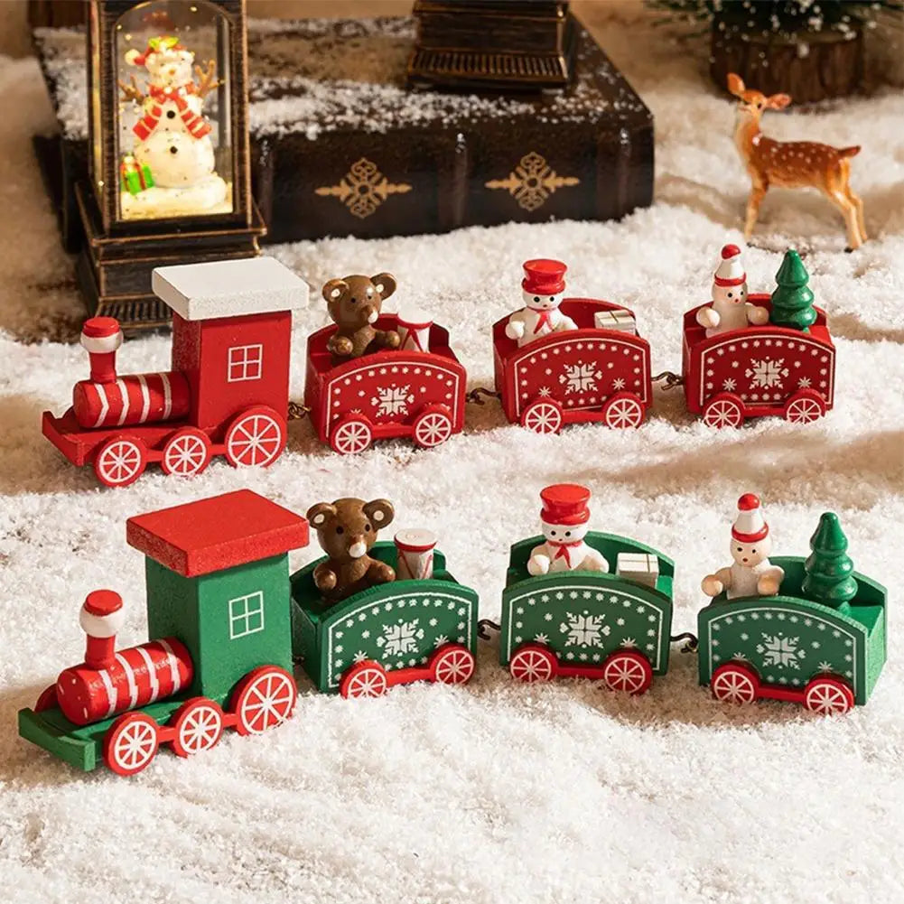 Christmas Train Merry Christmas Decorations For Home 2025 Cristmas Ornament Xmas Navidad Noel Gifts Happy New Year 2026 Gifts