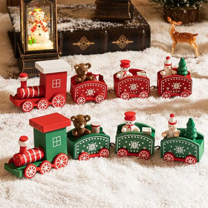 Christmas Train Merry Christmas Decorations For Home 2025 Cristmas Ornament Xmas Navidad Noel Gifts Happy New Year 2026 Gifts