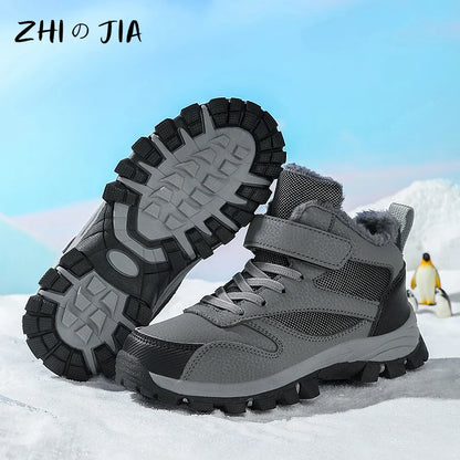 Crisluv Kids Plush Winter Snow Boots
