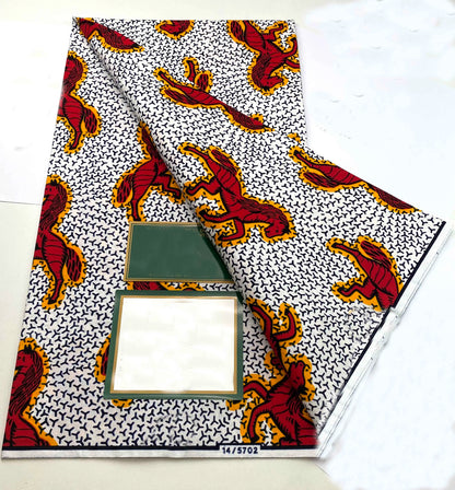 100% Cotton Batik Nigeria Women Style Ankara Wax Fabric Soft Pagne 2025 New Guaranteed Veritable African Real Wax Prints Fabric