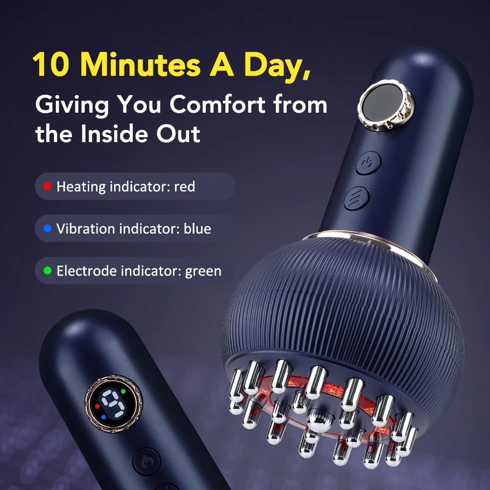 Electric Lymphatic Drainage Massager – Microcurrent Anti-Cellulite Body Brush
