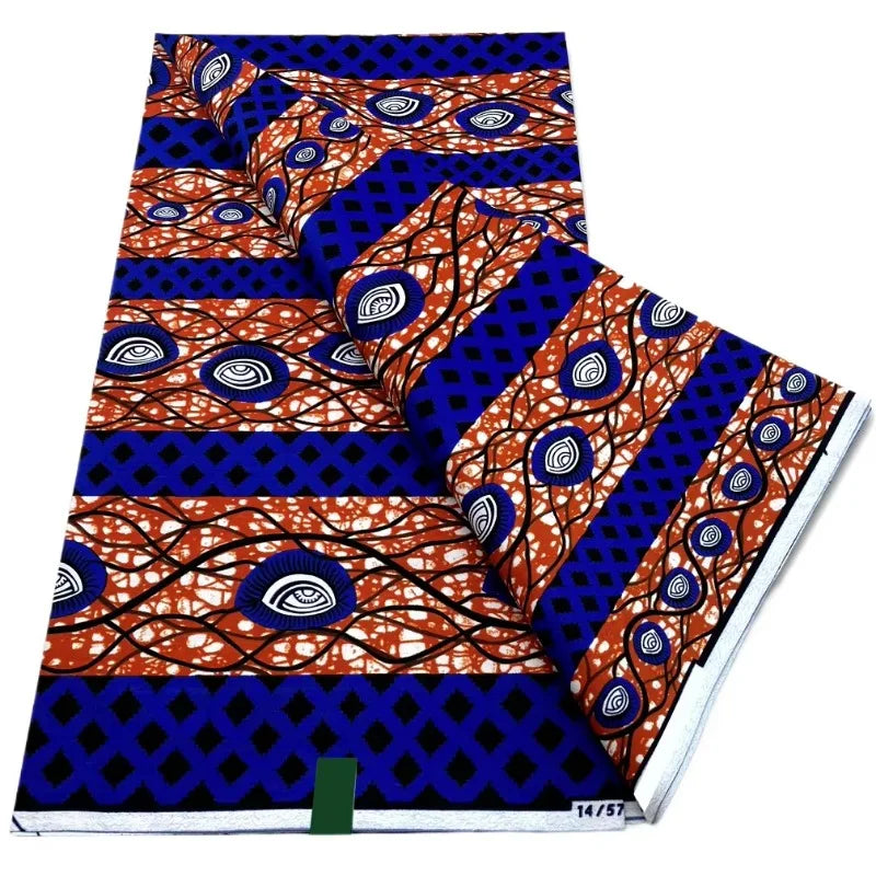 100% Cotton Batik Nigeria Women Style Ankara Wax Fabric Soft Pagne 2025 New Guaranteed Veritable African Real Wax Prints Fabric
