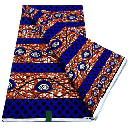 100% Cotton Batik Nigeria Women Style Ankara Wax Fabric Soft Pagne 2025 New Guaranteed Veritable African Real Wax Prints Fabric