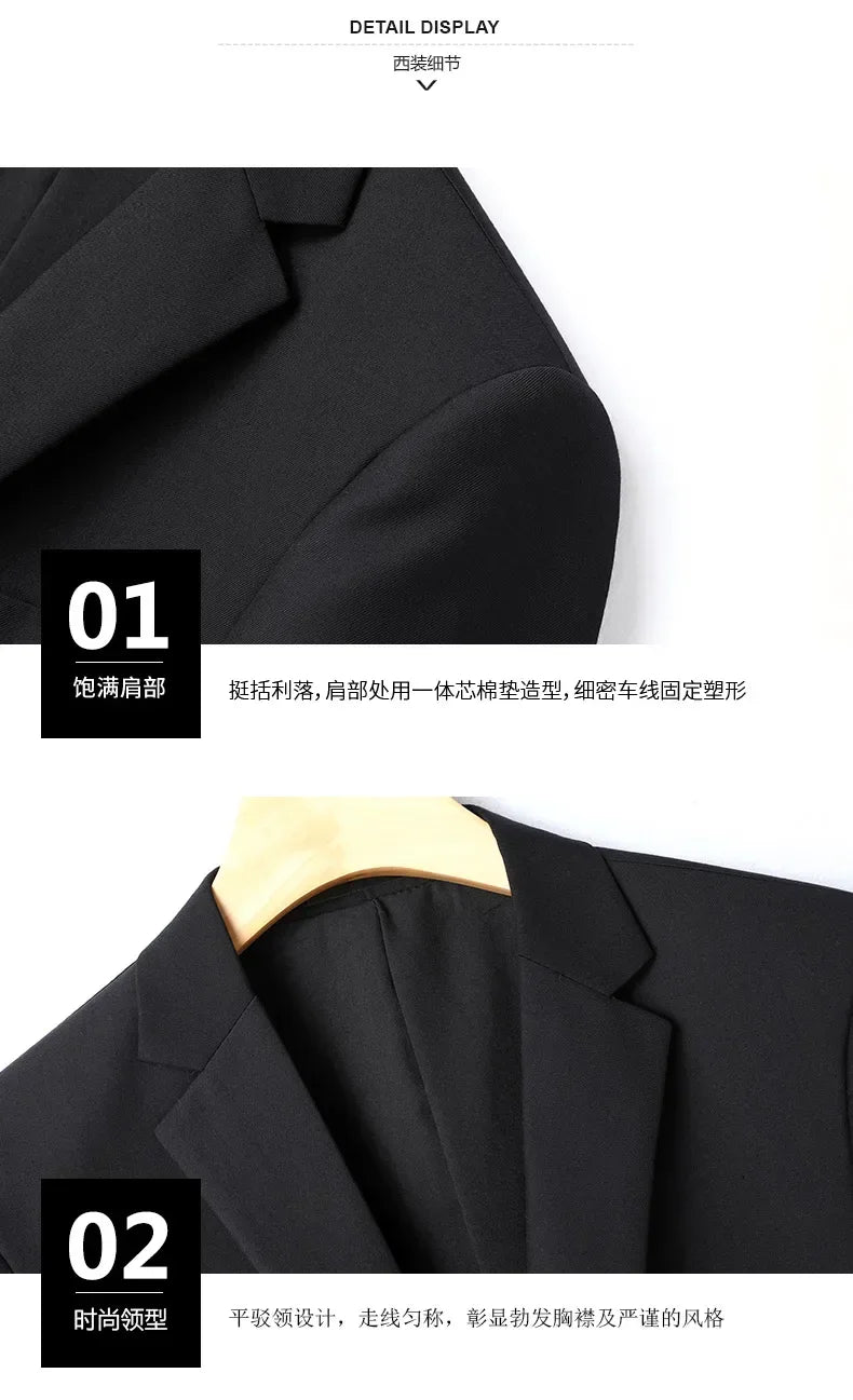 Crisluvᵀᴹ Men’s 8XL Business Suit Set – Slim Fit Blazer &amp; Pants