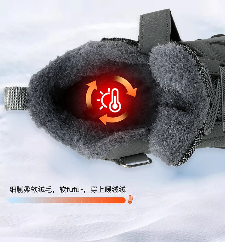 Crisluv Kids Plush Winter Snow Boots