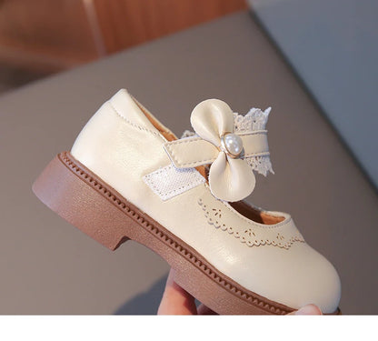 Girls Fashion Leather Flats – Soft Sole